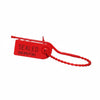 8" 15lb Red All Seal Adjustable Easily Removed Plastic Security Seal 1,000/Bag