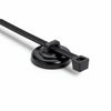 Magnetic Cable Tie Mount, Unassembled Set, 0.91" Dia, Magnet/POM/ST, 15lb Pull, Black, 100/Box