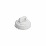 Magnetic Cable Tie Mount, Small, 0.75" Dia, Neodymium Magnet/POM/ST, 10lb Pull Force, White, 100/bg