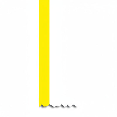 HellermannTyton 558-00328 Adhesive Labels, Banded Color Continuous Roll, 2.0" x 250', PET, Yellow/White, 250 ft/roll