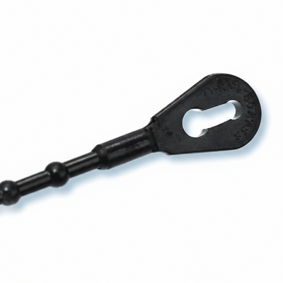 11" 75lb UV Black Beaded Cable Ties 1,000/bag Part # Bead-11-75-0M