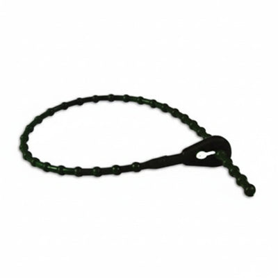8" 75lb UV Black Beaded Cable Ties 1,000/bag Part # Bead-8-75-0M