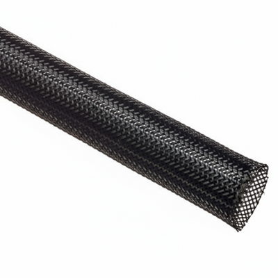 1 1/2” Black Techflex Flexo PET Expandable Braided Sleeving 40ft