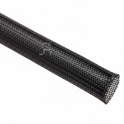 1 3/4” Black Techflex Flexo PET Expandable Braided Sleeving 30ft