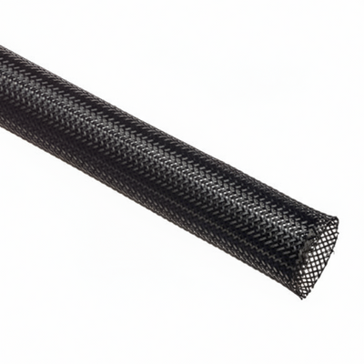 2” Black Techflex Flexo PET Expandable Braided Sleeving 50ft