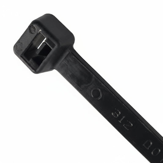 7.87" 50lb UV Black Cable Ties 100/bag Part # S7.5-50-0C