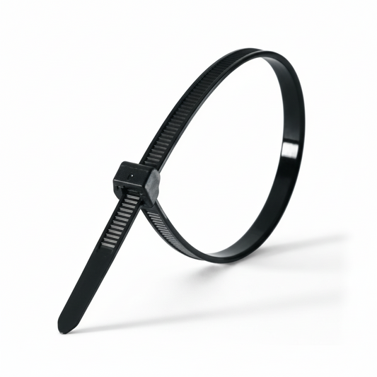 15" 60lb UV Black Polypropylene Cable Ties 100/bag Part #PP15-60-0C