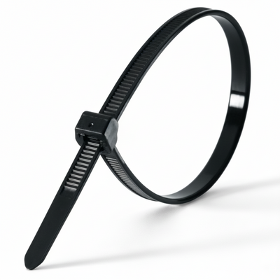 15" 25lb UV Black Polypropylene Cable Ties 100/bag Part #PP15-25-0C