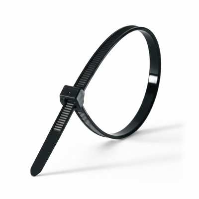 15" 60lb UV Black Polypropylene Cable Ties 100/bag Part #PP15-60-0C