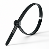 4" 10lb UV Black Polypropylene Cable Ties 100/bag Part #PP4-10-0C