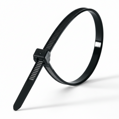 4" 10lb UV Black Polypropylene Cable Ties 100/bag Part #PP4-10-0C