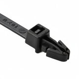 6" 40lb UV Black Push Mount Cable Ties 100/bag Part #PM6-40-0C-NW