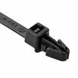 8" 50lb UV Black Push Mount Cable Ties 100/bag Part # PM8-50-0C-NW