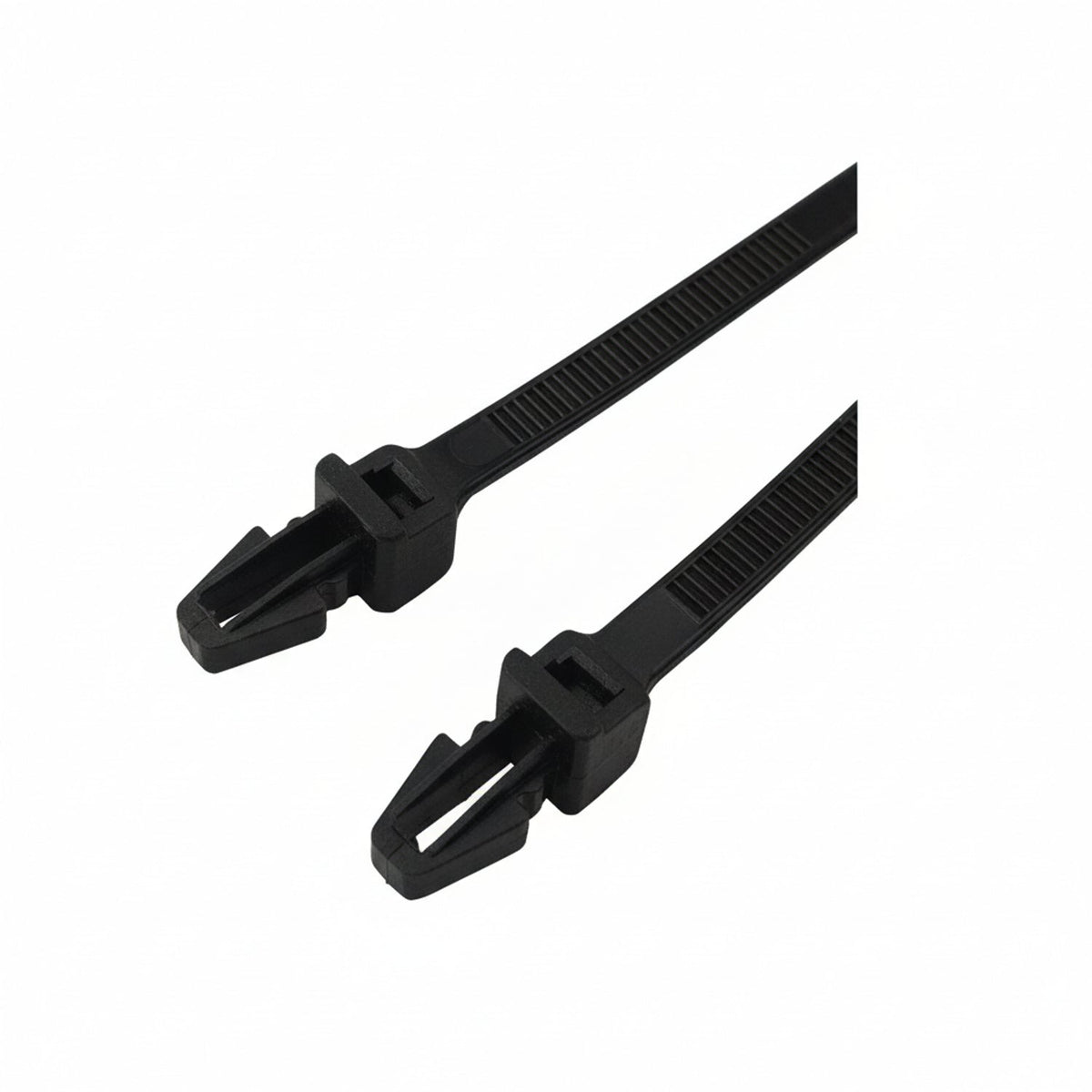 8" 50lb UV Black Push Mount Cable Ties 100/bag Part # PM8-50-0C-NW