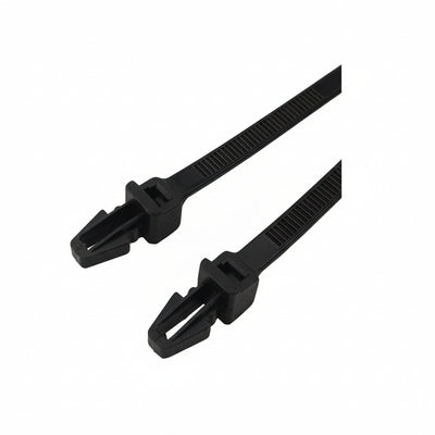8" 50lb UV Black Push Mount Cable Ties 100/bag Part # PM8-50-0C-NW