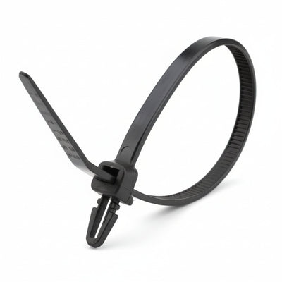 6" 40lb Black Push Mount Cable Ties 1000/bag Part #PM6-40-0M-NW
