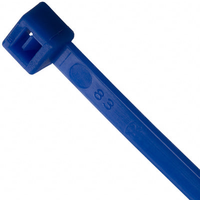 4" 18lb Blue Cable Ties 100/bag Part # C4-18-Blue 1