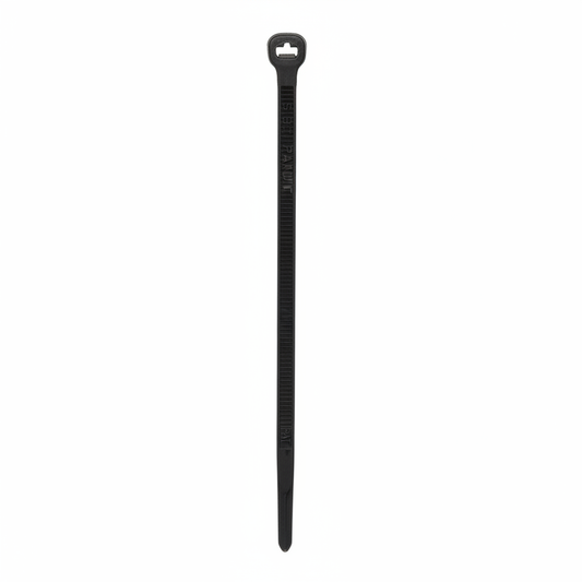 Panduit 6” 18lb. Black Heat Stabilized Dome-Top Barb Ty Cable Ties 1000/bag Part # BT1.5M-M30