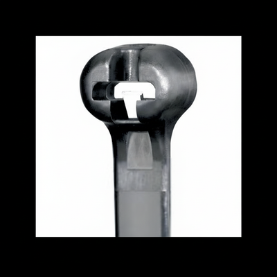 Panduit 6” 18lb. Black Heat Stabilized Dome-Top Barb Ty Cable Ties 1000/bag Part # BT1.5M-M30