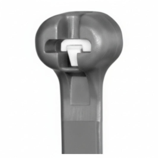 Panduit 8” 18lb. Black Heat Stabilized Dome-Top Barb Ty Cable Ties 1000/bag Part # BT2M-M30