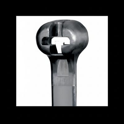 Panduit 12” 50lb. Black Heat Stabilized Dome-Top Barb Ty Cable Ties 1000/bag Part # BT3S-M30