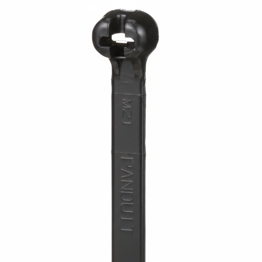 Panduit 24” 120lb. Black UV Weather Resistant Dome-Top Barb Ty Cable Ties 100/bag Part # BT7LH-C0