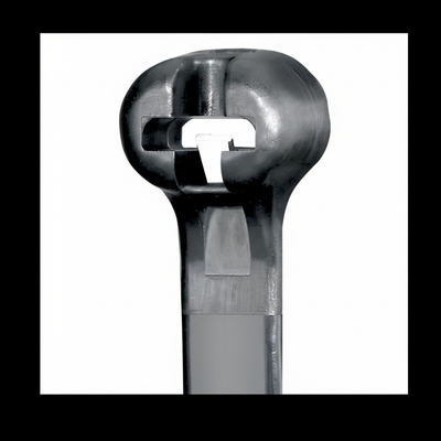Panduit 27” 120lb. Black UV Weather Resistant Dome-Top Barb Ty Cable Ties 100/bag Part # BT8LH-C0
