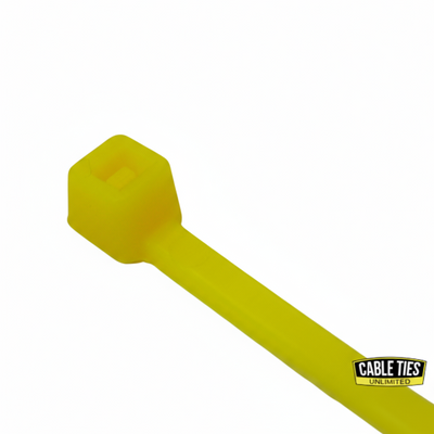 4" 18lb Fluorescent Yellow Cable Ties 100/bag Part # C4-18-Flo Yellow
