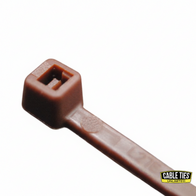 4" 18lb Brown Cable Ties 100/bag Part # C4-18-Brown