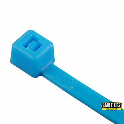 4" 18lb Fluorescent Blue Cable Ties 100/bag Part # C4-18-Flo Blue