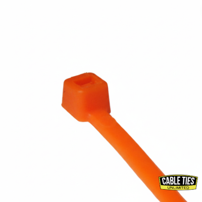 6" 40lb Orange Cable Ties 100/bag Part # C6-40-Orange