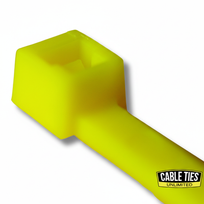 8" 40lb Fluorescent Yellow Cable Ties 100/bag Part # C8-40-Flo Yellow