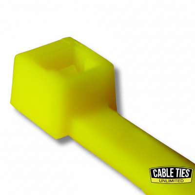 8" 50lb Fluorescent Yellow Cable Ties 100/bag Part # C8-50-Flo Yellow