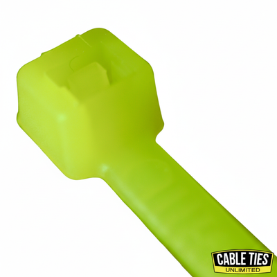 8" 50lb Fluorescent Green Cable Ties 100/bag Part # C8-50-Flo Green