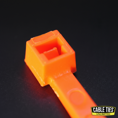 8" 50lb Fluorescent Orange Cable Ties 100/bag Part # C8-50-Flo Orange