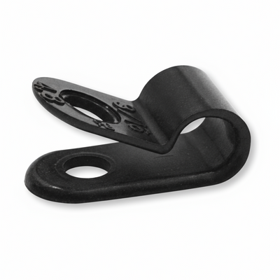 1/4" Black Light Duty Cable Clamp 3/8" wide, 1000/bag, CC3-1/4-0M