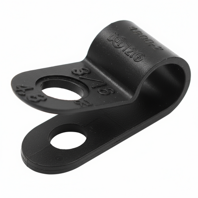 1/4" Black Light Duty Cable Clamp 3/8" wide, 100/bag, CC3-1/4-0C