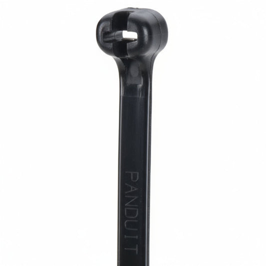 Panduit 6 40lb UV Black Weather Resistant Dome-Top Barb Ty Cable Ties 100/bag Part #BT1.5I-C0
