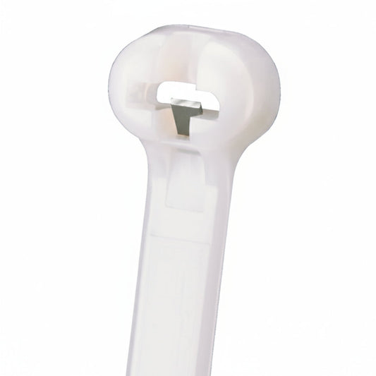 Panduit 8' 18lb Natural Dome-Top Barb Ty Cable Ties 100/bag Part #BT2M-C