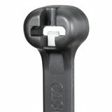 Panduit 4" 18lb UV Black  Weather Resistant Dome-Top Barb Ty Cable Ties 1000/bag Part #BT1M-M0