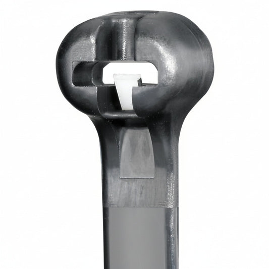 Panduit 6" 18lb UV Black Weather Resistant Dome-Top Barb Ty Cable Ties 100/bag Part #BT1.5M-C0
