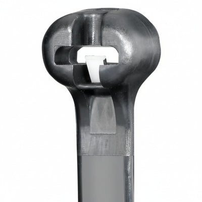 Panduit 6" 18lb UV Black Weather Resistant Dome-Top Barb Ty Cable Ties 100/bag Part #BT1.5M-C0