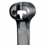 Panduit 12" 50lb UV Black Weather Resistant Dome-Top Barb Ty Cable Ties 1000/bag Part #BT3S-M0