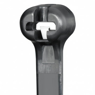 Panduit 15" 50lb UV Black Weather Resistant Dome-Top Barb Ty Cable Ties 1000/bag Part #BT4S-M0