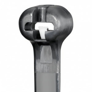 Panduit 8 18lb UV Black Weather Resistant Dome-Top Barb Ty Cable Ties100/bag Part #BT2M-C0