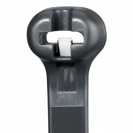 Panduit 31" 120lb Black UV Weather Resistant Dome-Top Barb Ty Cable Ties 50/bag, Part #BT9LH-L0