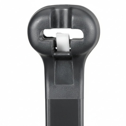 Panduit 14" 40lb UV Black Weather Resistant Dome-Top Barb Ty Cable Ties 100/bag Part #BT4I-C0