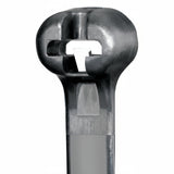 Panduit 8" 50lb UV Black Weather Resistant Dome-Top Barb Ty Cable Ties 1000/bag Part #BT2S-M0