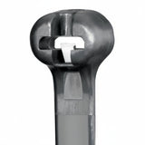 Panduit 8 50lb UV Black Weather Resistant Dome-Top Barb Ty Cable Ties 100/bag Part #BT2S-C0