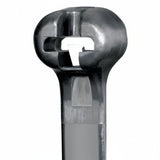 Panduit 14" 18lb UV Black Weather Resistant Dome-Top Barb Ty Cable Ties 100/bag Part #BT4M-C0